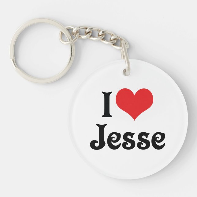 I Love Jesse Key Ring (Front)