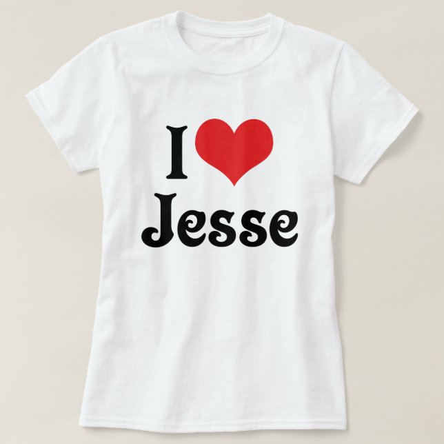 I Love Jesse T-Shirt (Design Front)
