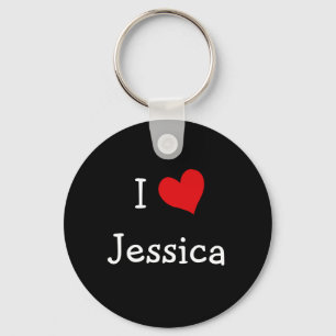 I Love Jessica Key Ring