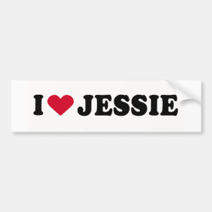 I LOVE JESSIE BUMPER STICKER