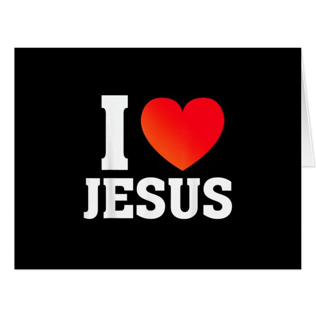 I Love Jesus (Front Horizontal)