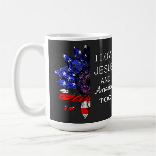 I Love Jesus and America Too Coffee Mug