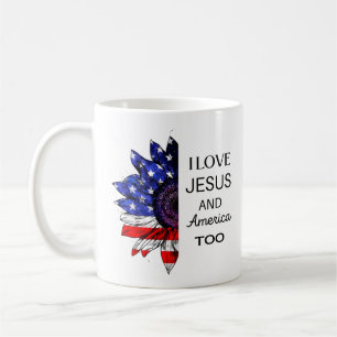  I Love Jesus and America Too Coffee Mug