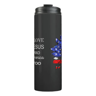  I Love Jesus and America Too Thermal Tumbler