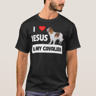 I Love Jesus and My Cavalier King Charles Spaniel  T-Shirt