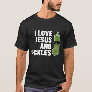 I Love Jesus And Pickles - Christian - Boys Girls T-Shirt