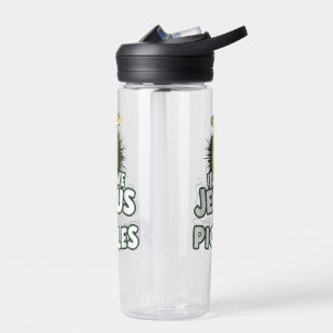 I Love Jesus And Pickles Water Bottle