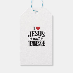 I Love Jesus and Tennessee Vintage Christian Desig Gift Tags
