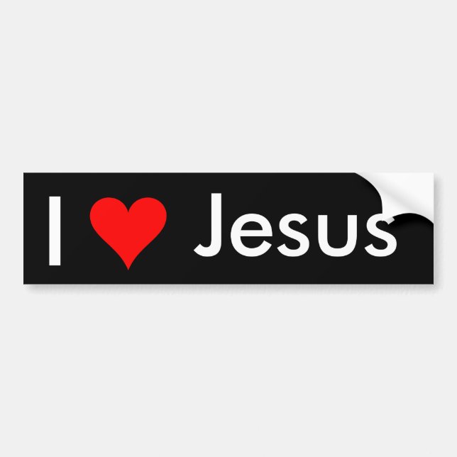 I love Jesus Bumper Sticker (Front)