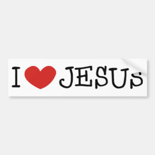 I Love Jesus Bumper Sticker