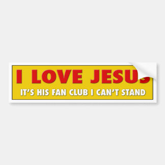 I love Jesus Bumper Sticker