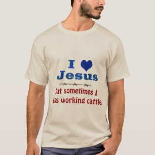 I Love Jesus But Sometimes... Men's T-Shirt