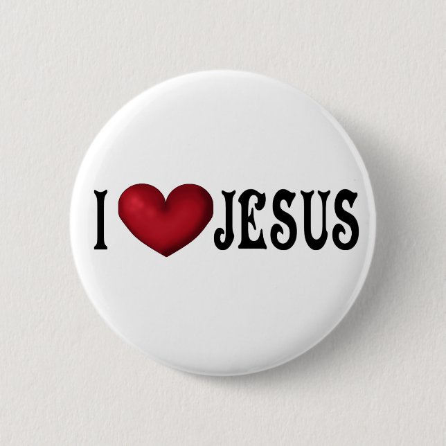 I Love Jesus Button (Front)