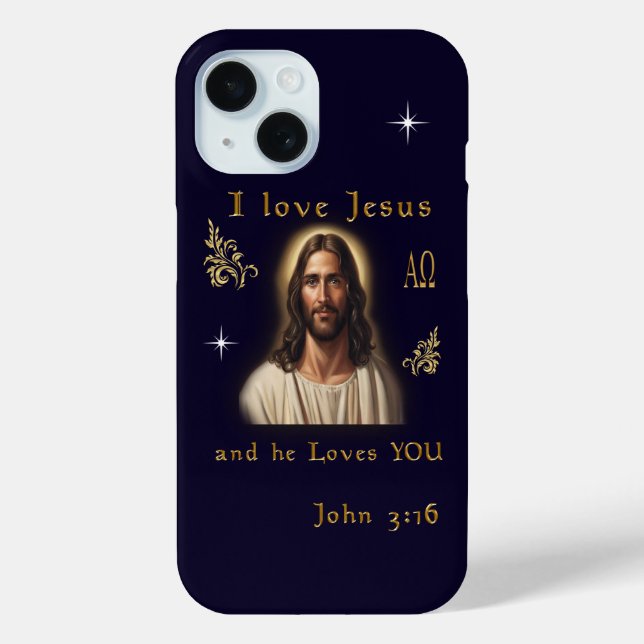 I love Jesus Case-Mate iPhone Case (Back)