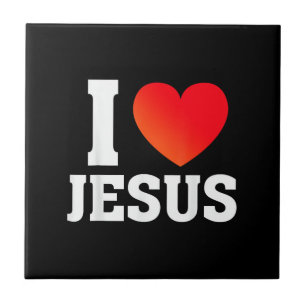 I Love Jesus Ceramic Tile