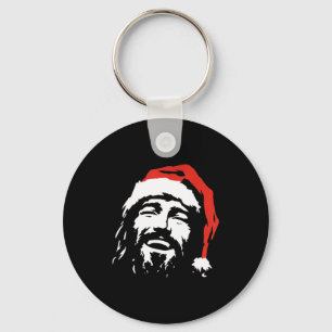I Love Jesus Christmas Green  Key Ring