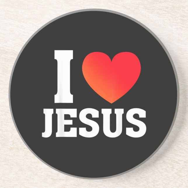 I Love Jesus Coaster (Front)