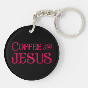 I Love Jesus & Coffee Key Ring
