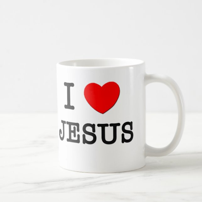 I Love Jesus Coffee Mug (Right)