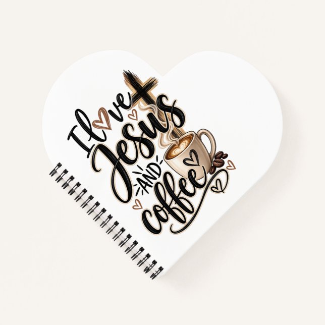 I love Jesus & coffee Notebook (Front)