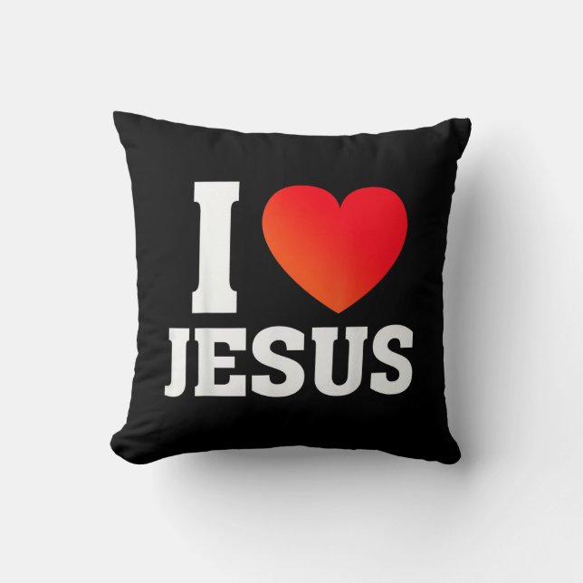 I Love Jesus Cushion (Front)