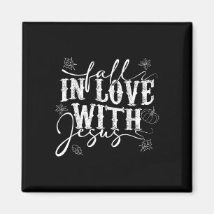 I Love Jesus Fall Leaves And Pumpkin Autumn Thanks Magnet