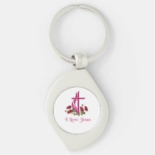 I love Jesus gifts Key Ring