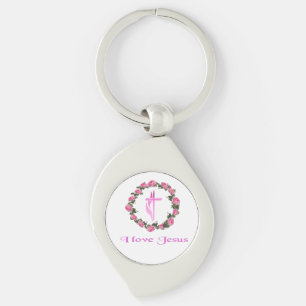 I love Jesus gifts Key Ring