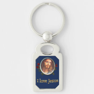 I love Jesus gifts Key Ring