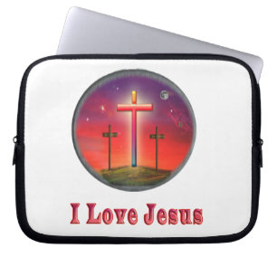 I love Jesus gifts Laptop Sleeve