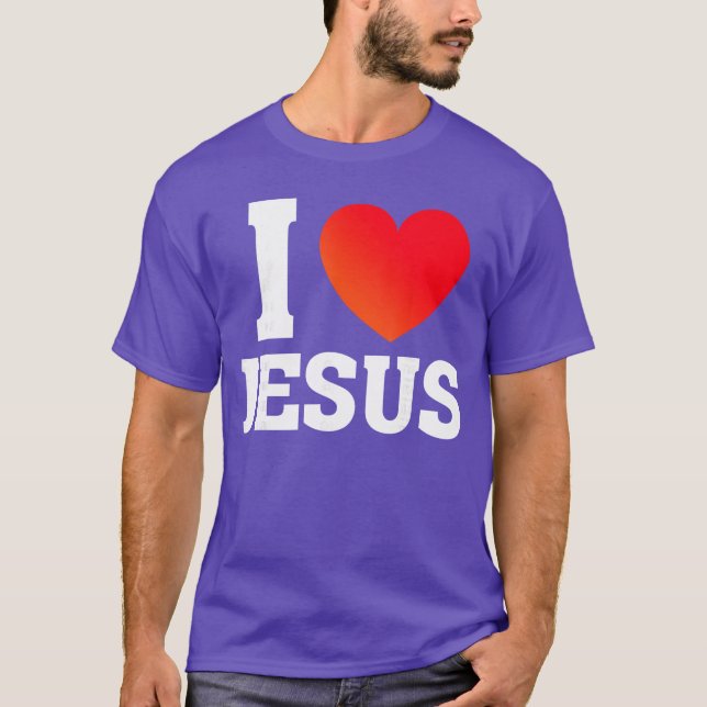 I Love Jesus girl T-Shirt (Front)