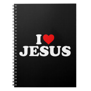 I Love Jesus - Heart T-ShirtFeatures a red heart. Notebook