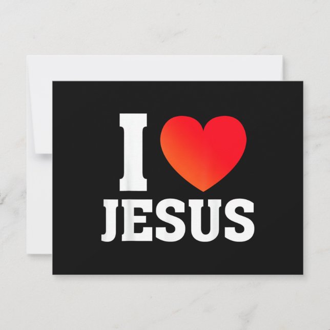 I Love Jesus Holiday Card (Front)