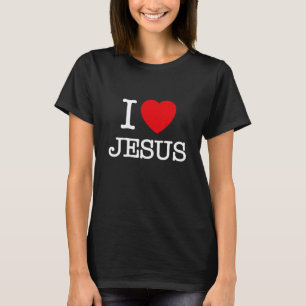 I Love Jesus Illustration Graphic Cool Designs T-Shirt