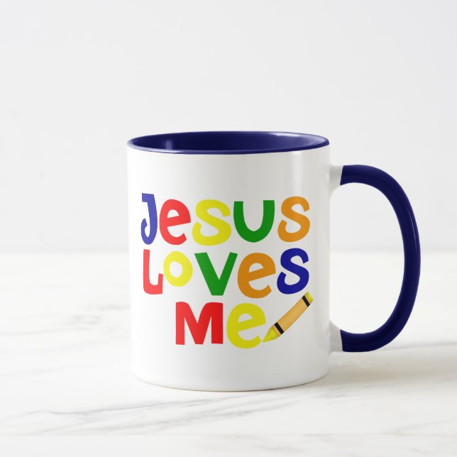 I Love Jesus / Jesus Loves Me Coffee Mug (Right)