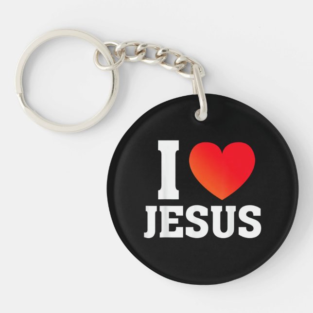 I Love Jesus Key Ring (Front)