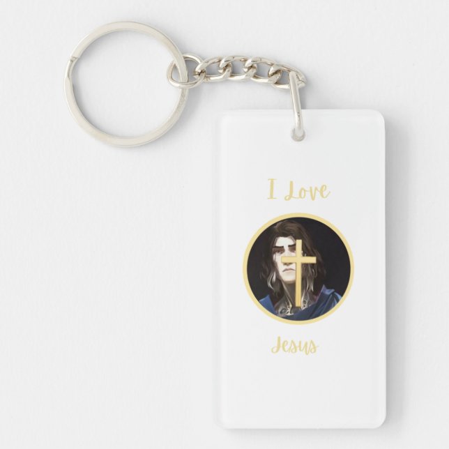 I Love Jesus Key Ring (Front)
