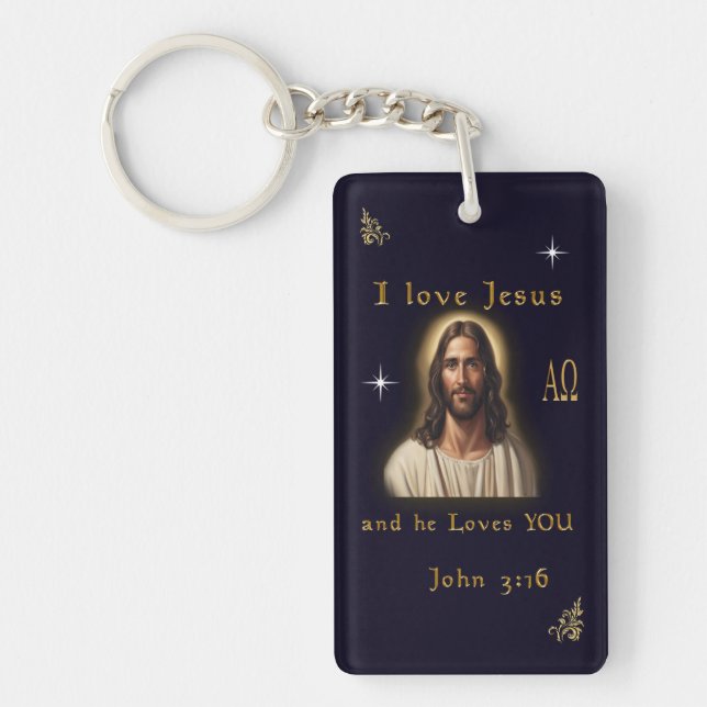 I love Jesus Key Ring (Front)