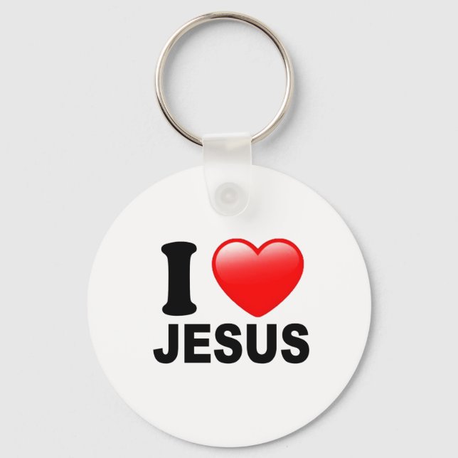 I Love Jesus Key Ring (Front)