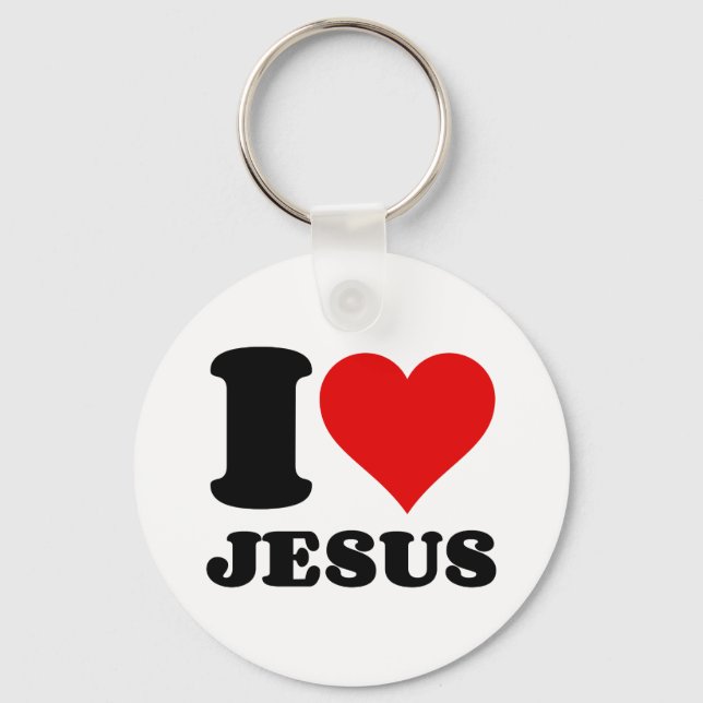I LOVE JESUS KEY RING (Front)