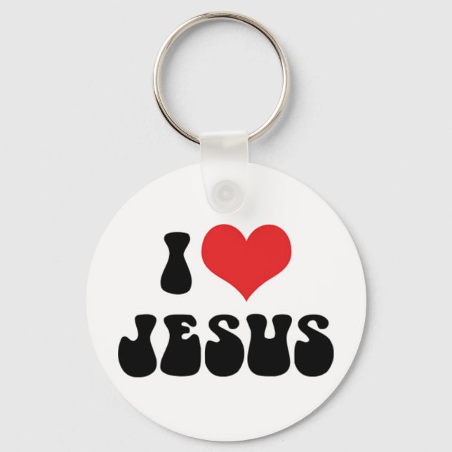 I Love Jesus Keychain (Front)