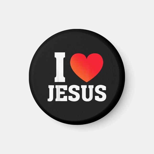 I Love Jesus Magnet (Front)