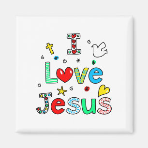 I Love Jesus Magnet