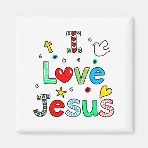 I Love Jesus Magnet