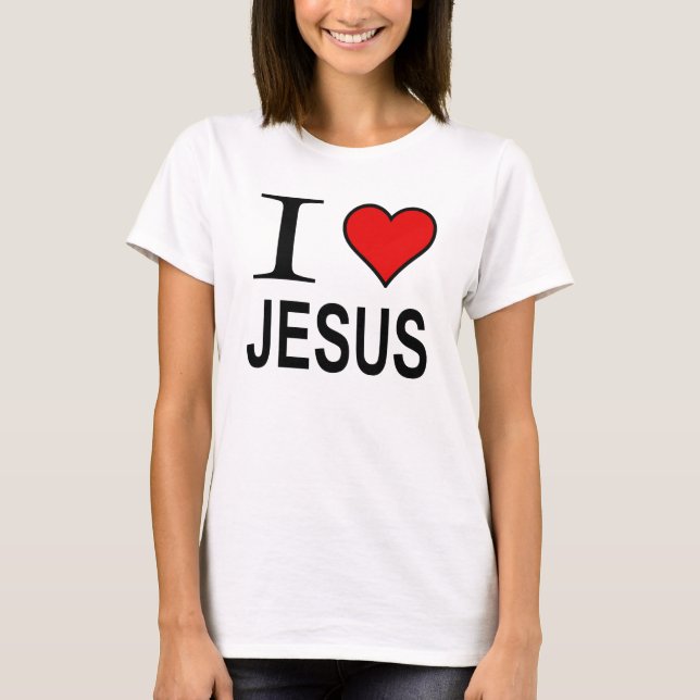 I Love Jesus Maternity shirt (Front)