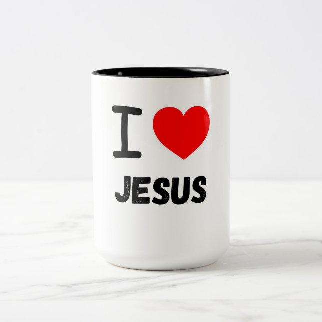 I LOVE JESUS MUG (Center)