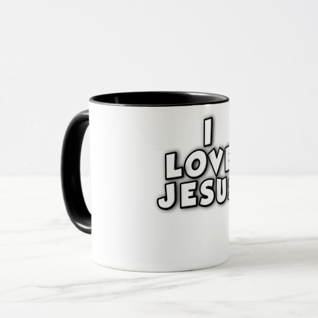 I Love Jesus Mug (Front Left)