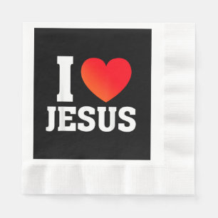I Love Jesus Napkin
