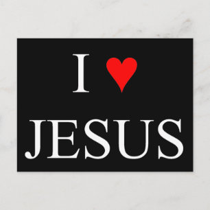 I Love Jesus Postcard