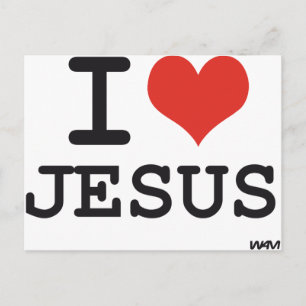 I love Jesus Postcard
